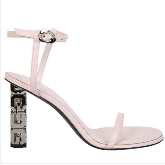 Givenchy Women G Cube heel Sandals in Leather Light pink/ lilac
Size 38 like new - Picture 2 of 16